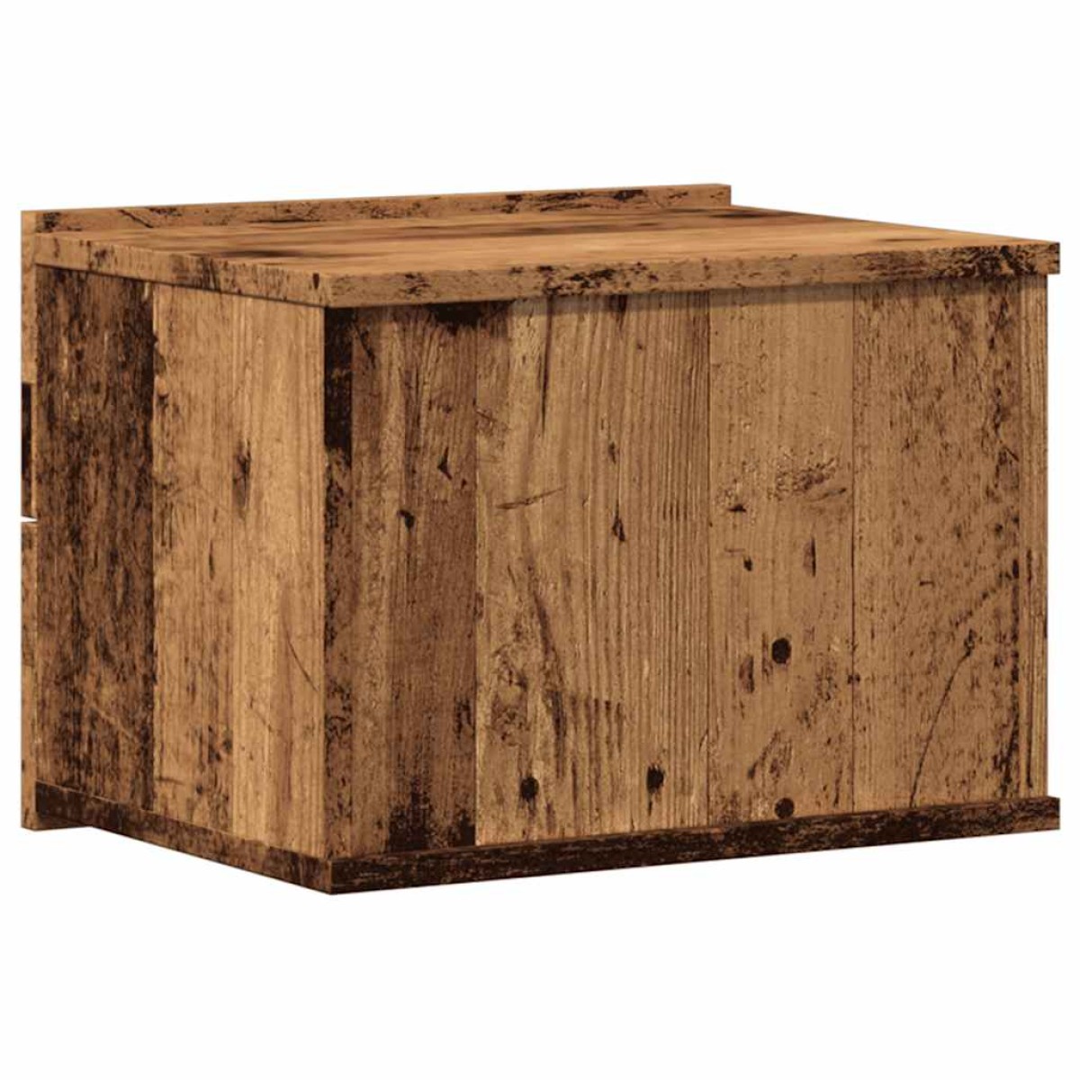 vidaXL Κομοδίνο Επιτοίχιο Όψη Παλαιού Ξύλου 40x32x30 εκ.