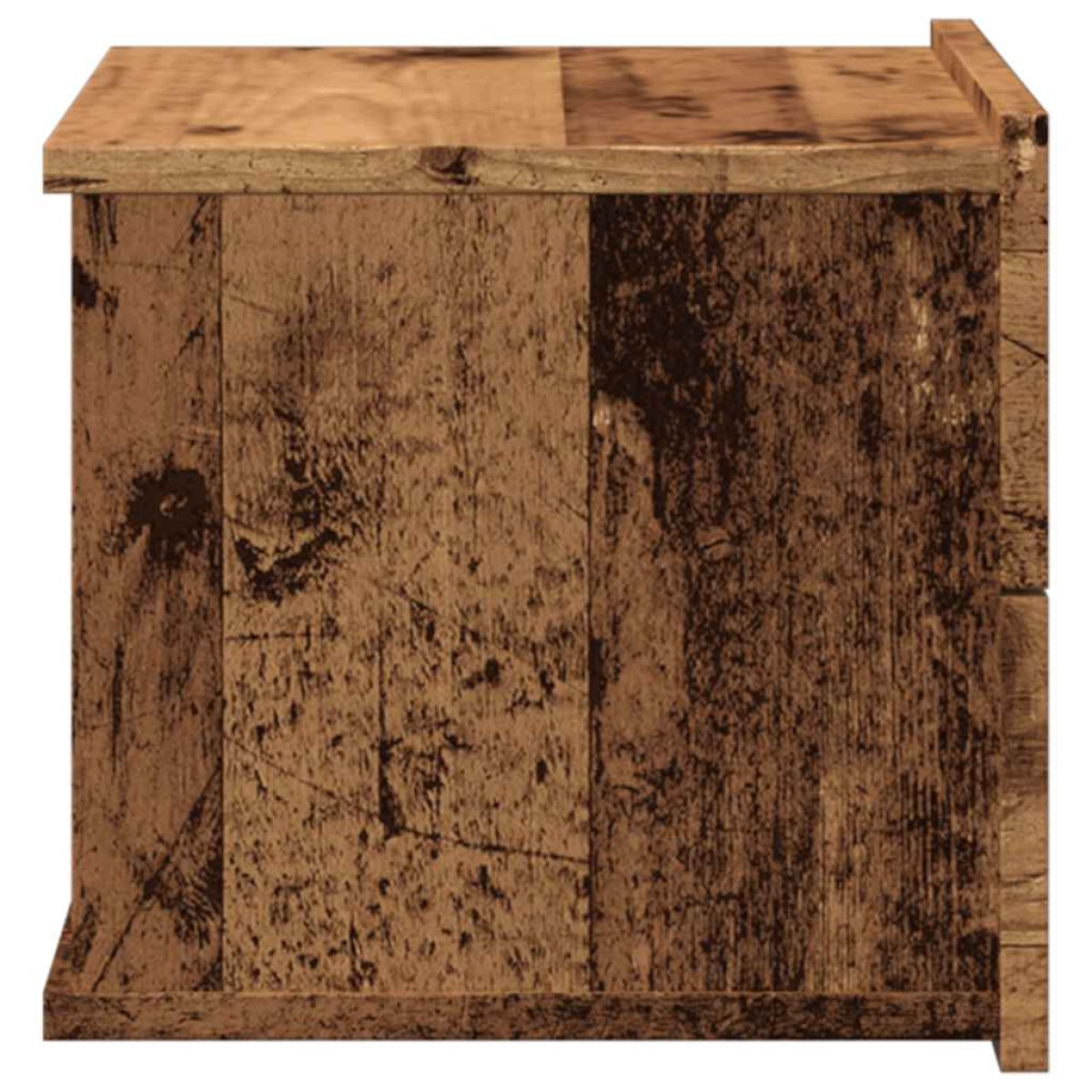 vidaXL Κομοδίνο Επιτοίχιο Όψη Παλαιού Ξύλου 40x32x30 εκ.