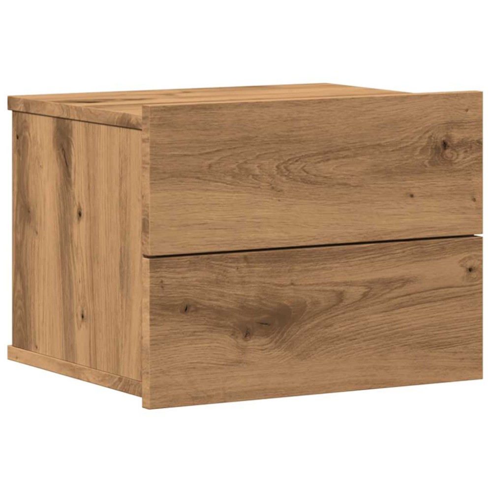 vidaXL Κομοδίνο Επιτοίχιο Αρτισιανή Δρυς 40x32x30 εκ