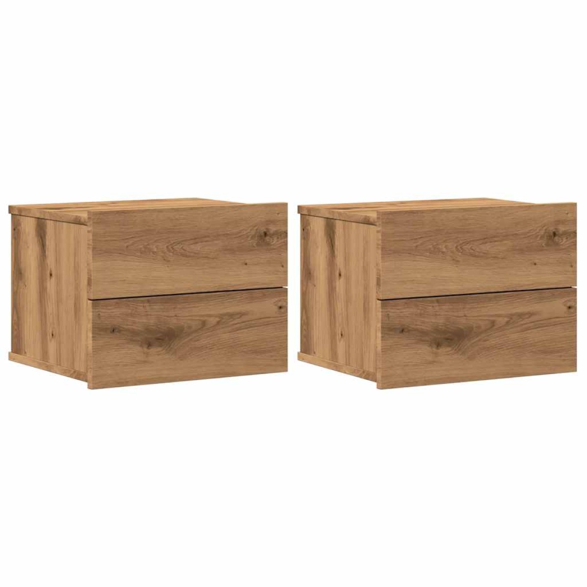 vidaXL Επιτοίχια κομοδίνα 2 τεμάχια Artisan Oak 40x32x30 cm