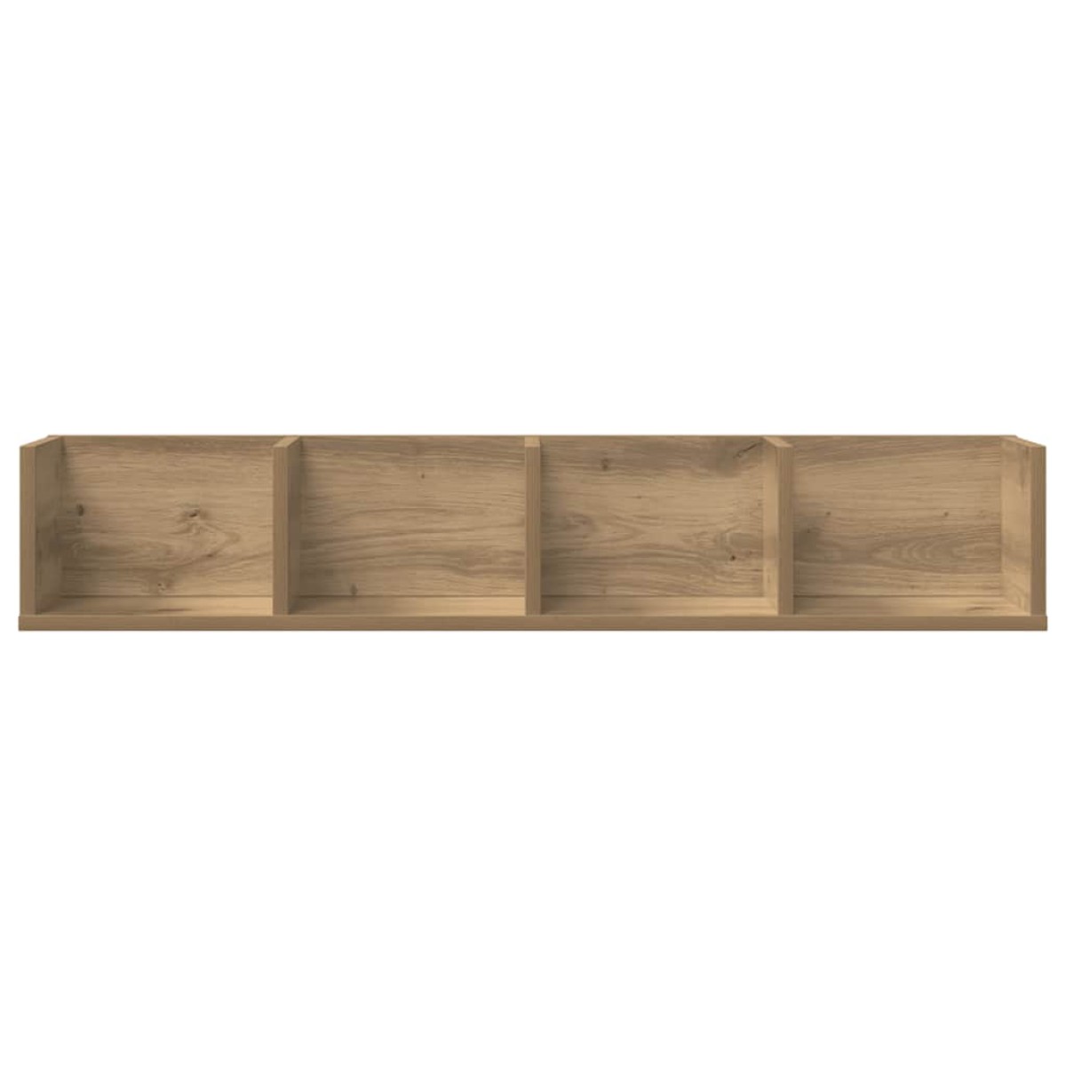 vidaXL Ραφιέρα Τοίχου CD Τεχνίτης Δρυς 100x18x18 εκ Επεξεργασμένο Ξύλο