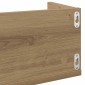 vidaXL Ραφιέρα Τοίχου CD Τεχνίτης Δρυς 100x18x18 εκ Επεξεργασμένο Ξύλο