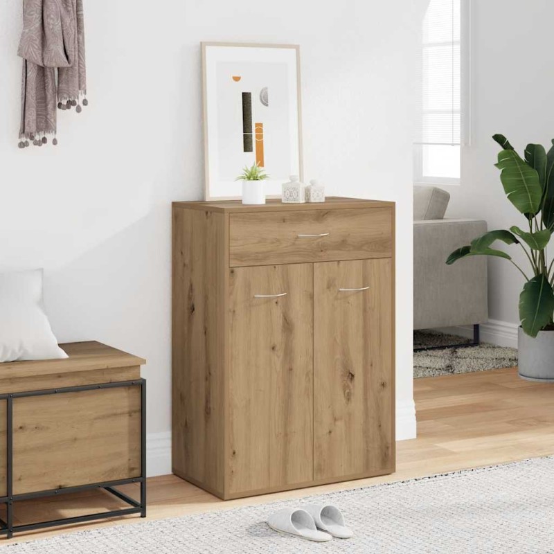 vidaXL Παπουτσοθήκη Αρτισιανή Δρυς 60x35x84 εκ. Επεξεργασμένο Ξύλο