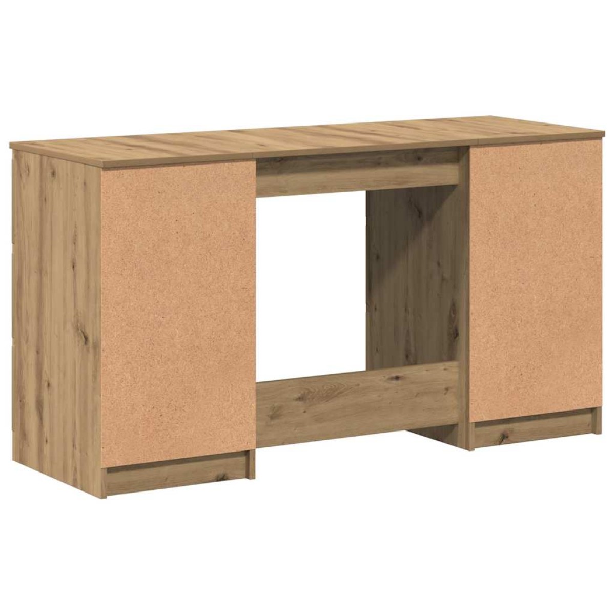 vidaXL Γραφείο Τεχνίτης Δρυς 140 x 50 x 77 εκ. από Μοριοσανίδα