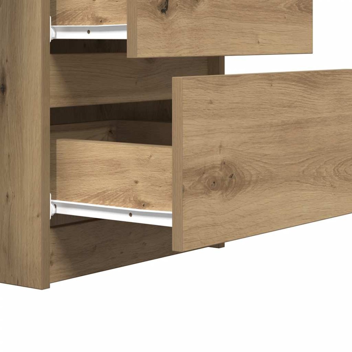 vidaXL Γραφείο Τεχνίτης Δρυς 140 x 50 x 77 εκ. από Μοριοσανίδα