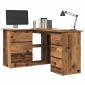 Γωνιακό γραφείο vidaXL Παλιό ξύλο 145x100x76 cm Κατασκευασμένο ξύλο