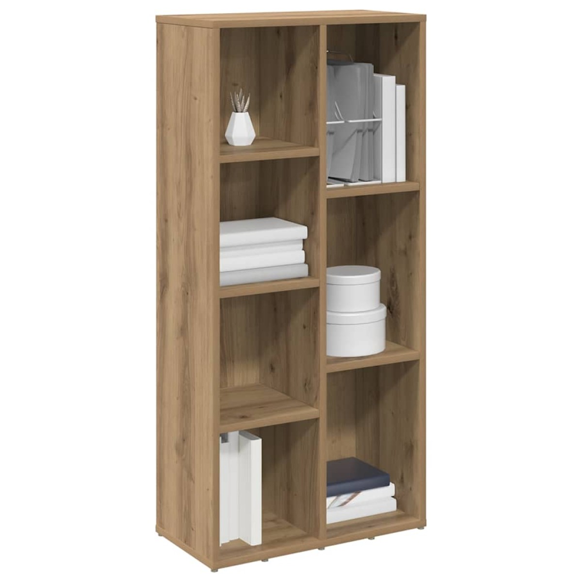 vidaXL Ντουλάπι βιβλίων Βελανιδιά τεχνίτη 50x25x104 cm