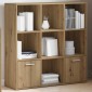 vidaXL Βιβλιοθήκη Artisan Δρυς 98x29x97,5 εκ. Επεξεργασμένο Ξύλο