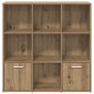 vidaXL Βιβλιοθήκη Artisan Δρυς 98x29x97,5 εκ. Επεξεργασμένο Ξύλο