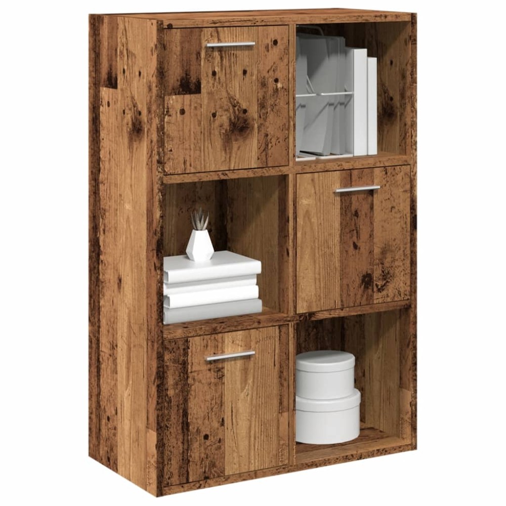 vidaXL Βιβλιοθήκη Παλαιό ξύλο 60,5x30x90 cm Ξύλινη κατασκευή