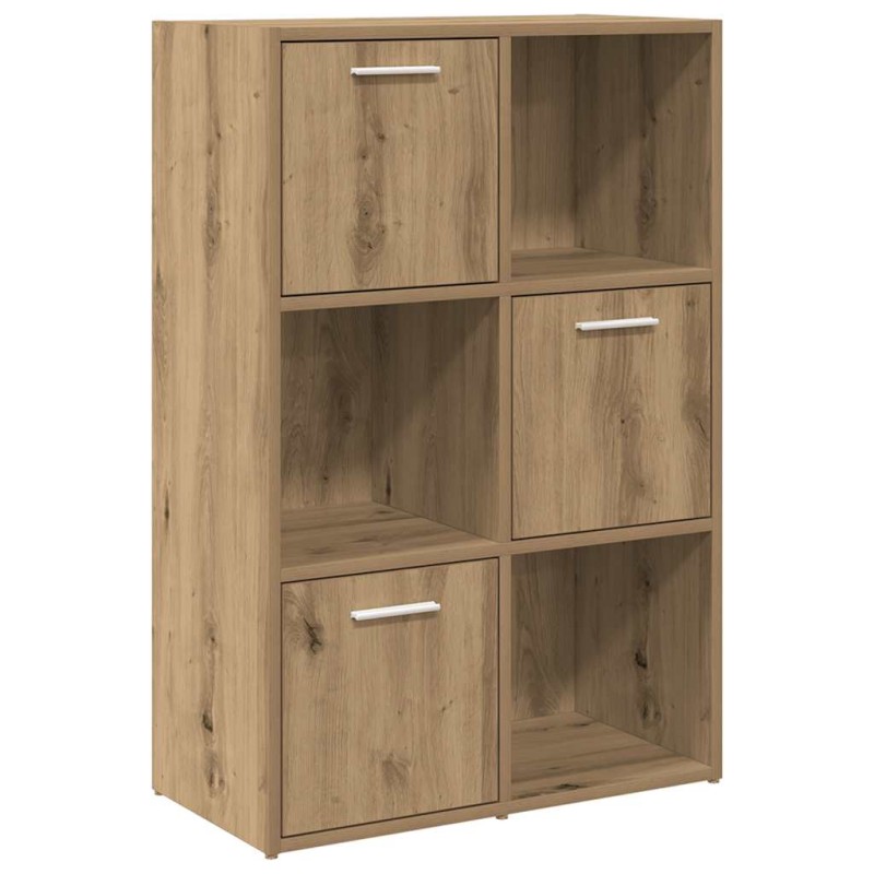 vidaXL Βιβλιοθήκη Τεχνίτης Δρυς 60,5x30x90 εκ. Επεξεργασμένο Ξύλο