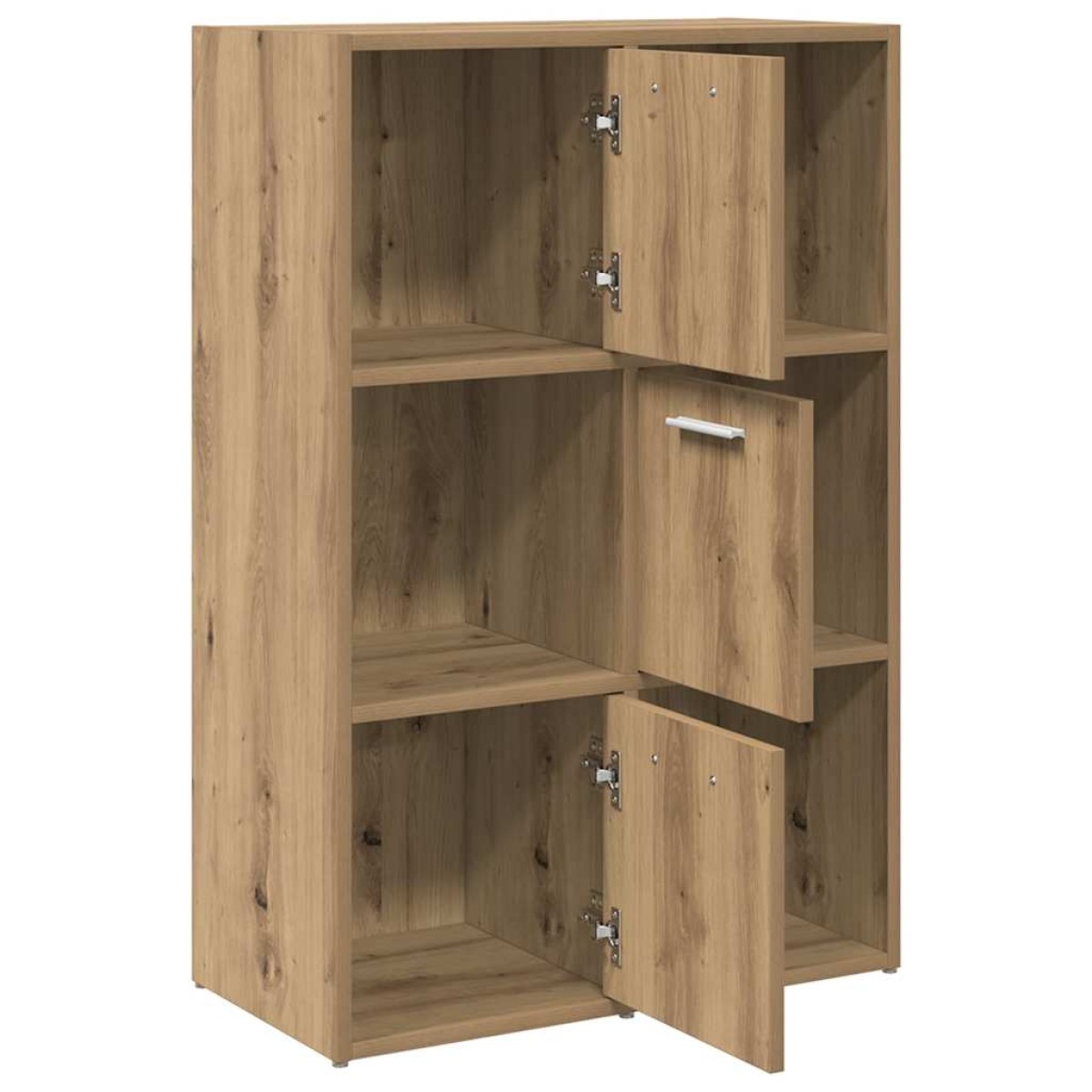 vidaXL Βιβλιοθήκη Τεχνίτης Δρυς 60,5x30x90 εκ. Επεξεργασμένο Ξύλο