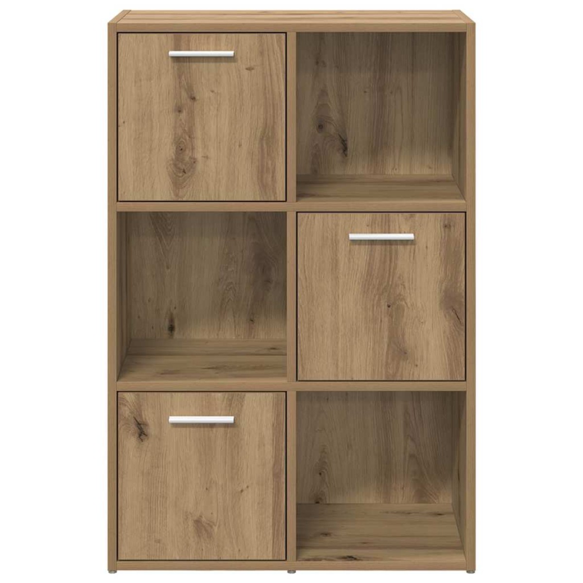 vidaXL Βιβλιοθήκη Τεχνίτης Δρυς 60,5x30x90 εκ. Επεξεργασμένο Ξύλο