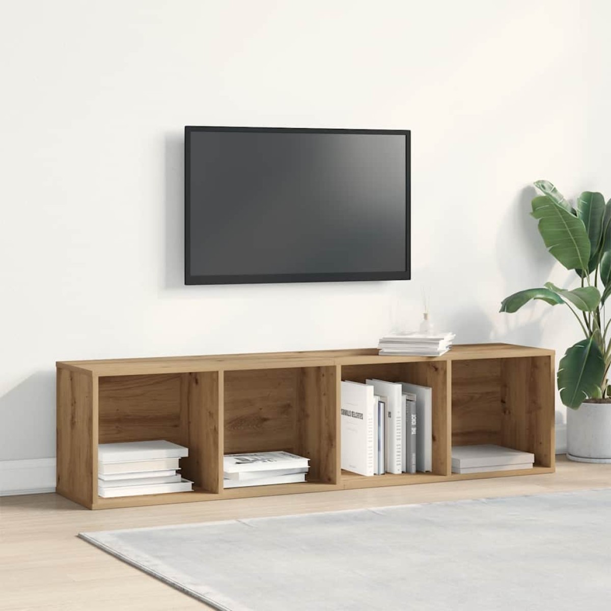 vidaXL Έπιπλο Τηλεόρασης Τεχνίτης Δρυς 120x34x37 εκ. Επεξ. Ξύλο