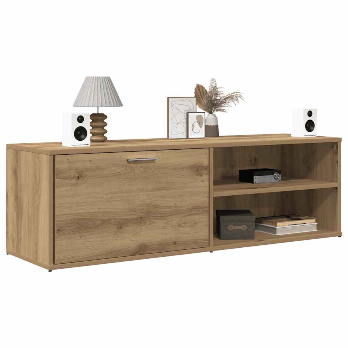 vidaXL Έπιπλο Τηλεόρασης Τεχνίτης Δρυς 120x34x37 εκ. Επεξ. Ξύλο