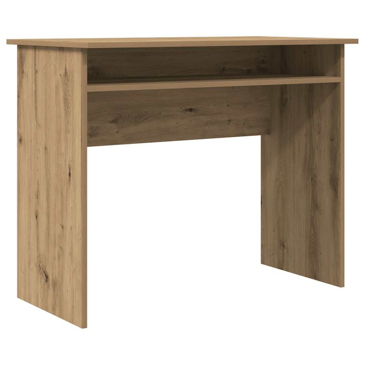 vidaXL Γραφείο Αρτισιανή Δρυς 90x50x74 εκ. από Επεξεργασμένο Ξύλο