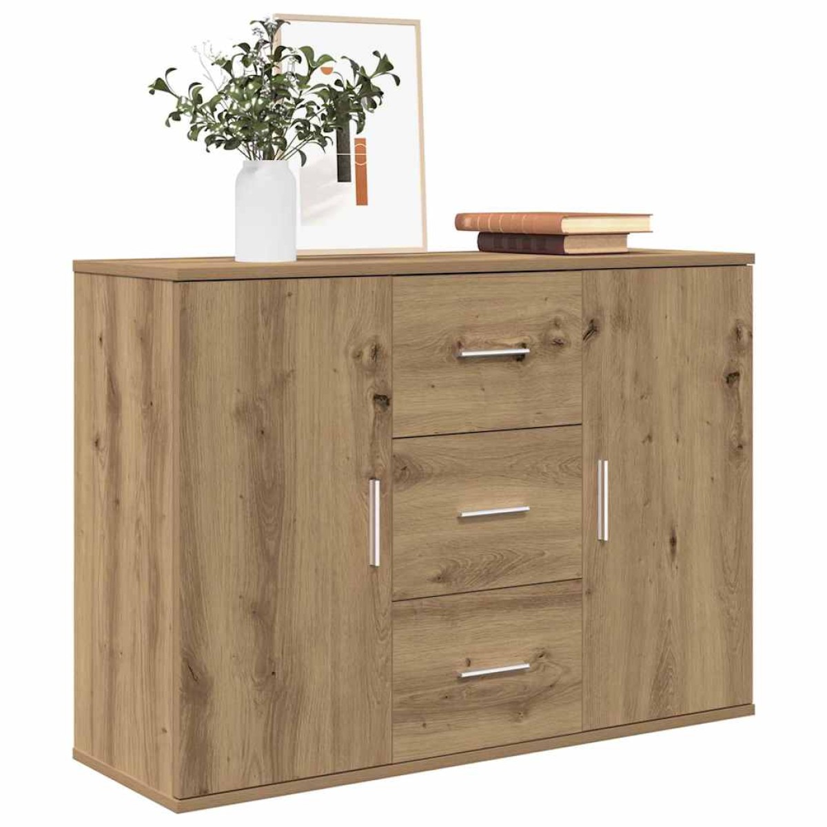 vidaXL Ντουλάπι Αρτισιανή Δρυς 90x29,5x65 εκ. από Επεξεργασμένο Ξύλο