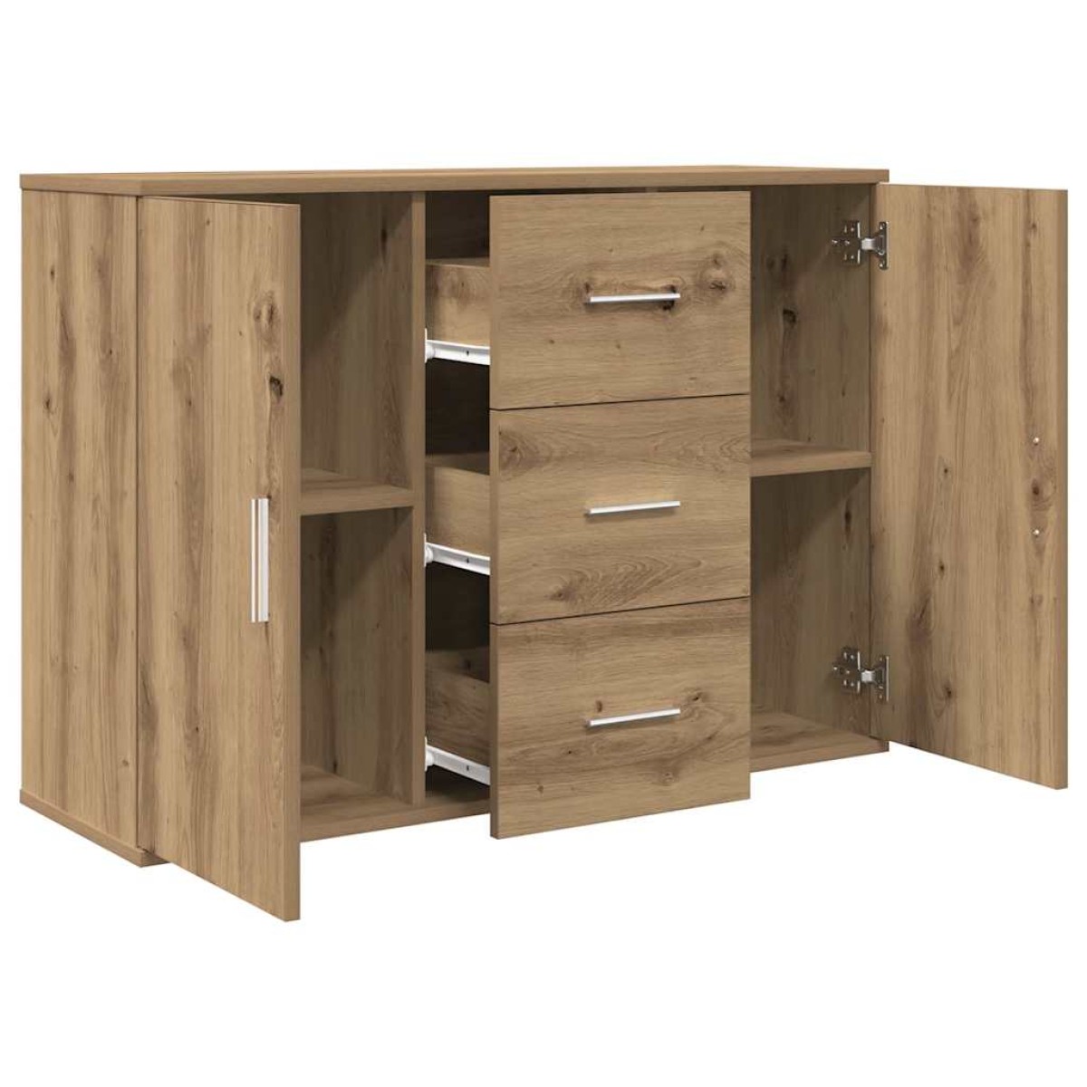 vidaXL Ντουλάπι Αρτισιανή Δρυς 90x29,5x65 εκ. από Επεξεργασμένο Ξύλο