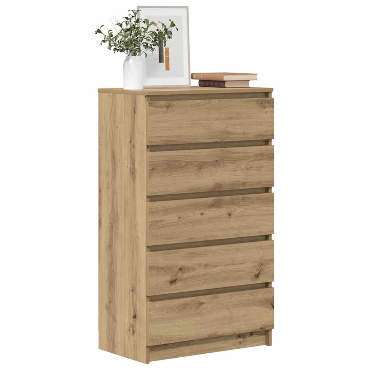 vidaXL Συρταριέρα Αρτισιανή Δρυς 60x36x103 εκ. από Επεξεργασμένο Ξύλο
