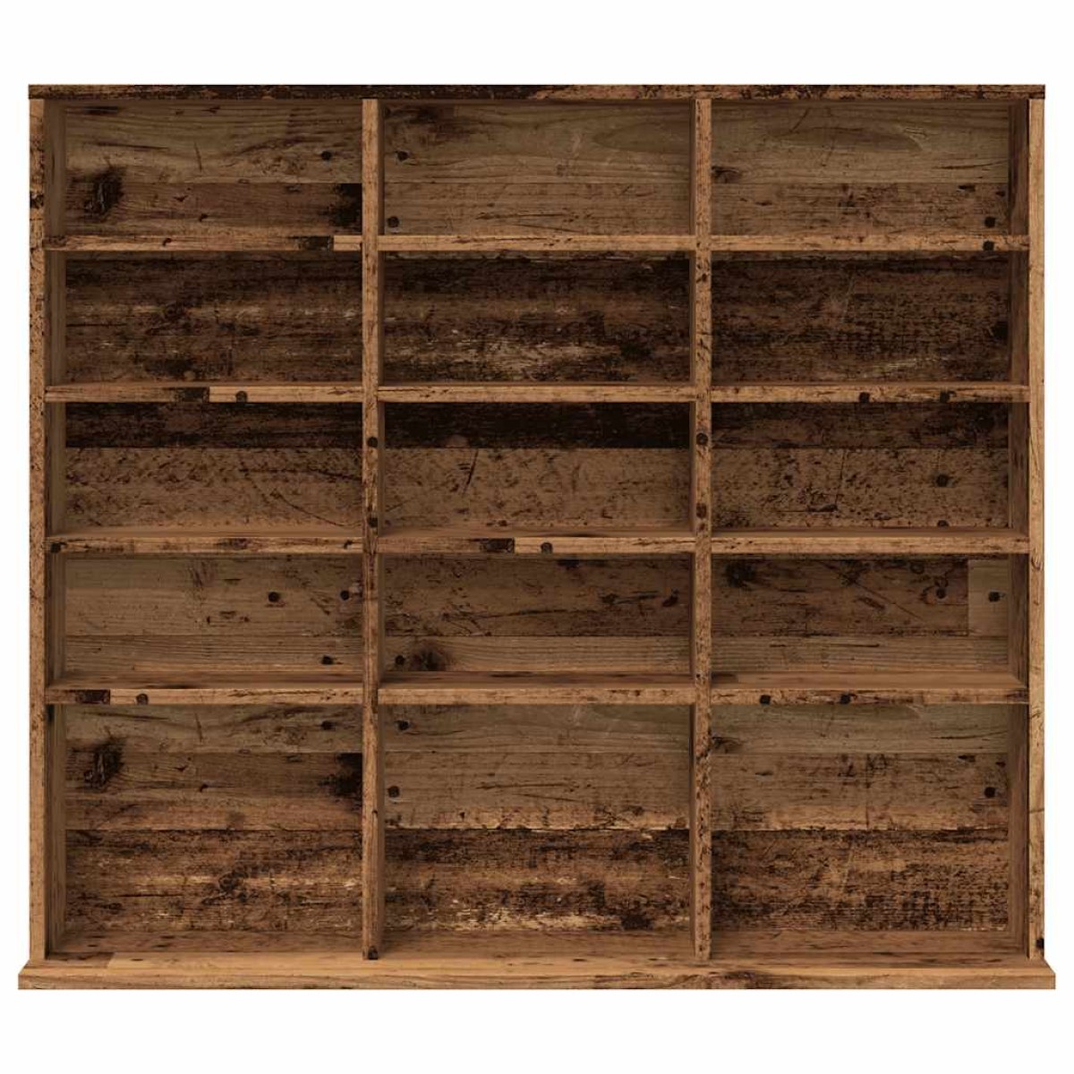vidaXL Ντουλάπι CD Παλιό ξύλο 100x23x89,5 cm Ξύλο μηχανικής κατασκευής