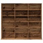 vidaXL Ντουλάπι CD Παλιό ξύλο 100x23x89,5 cm Ξύλο μηχανικής κατασκευής