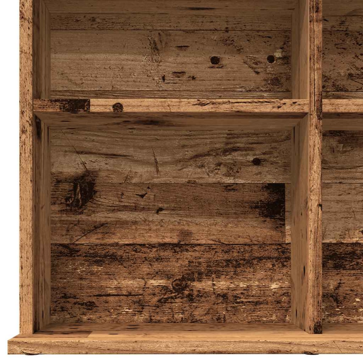 vidaXL Ντουλάπι CD Παλιό ξύλο 100x23x89,5 cm Ξύλο μηχανικής κατασκευής