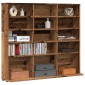 vidaXL Ντουλάπι CD Παλιό ξύλο 100x23x89,5 cm Ξύλο μηχανικής κατασκευής