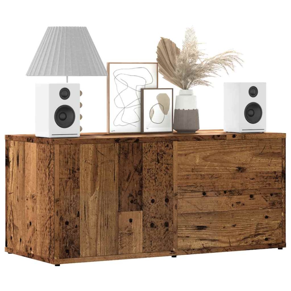 ντουλάπι τηλεόρασης vidaXL Παλιό ξύλο 80x34x35,5cm Κατασκευασμένο ξύλο