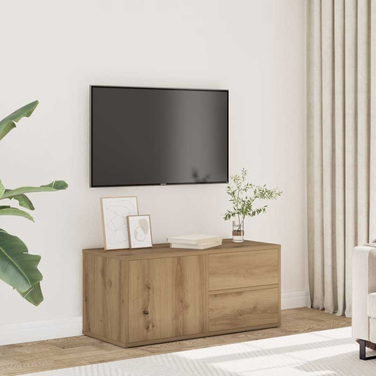 vidaXL Ντουλάπι τηλεόρασης Artisan Oak Κατασκευασμένο ξύλο