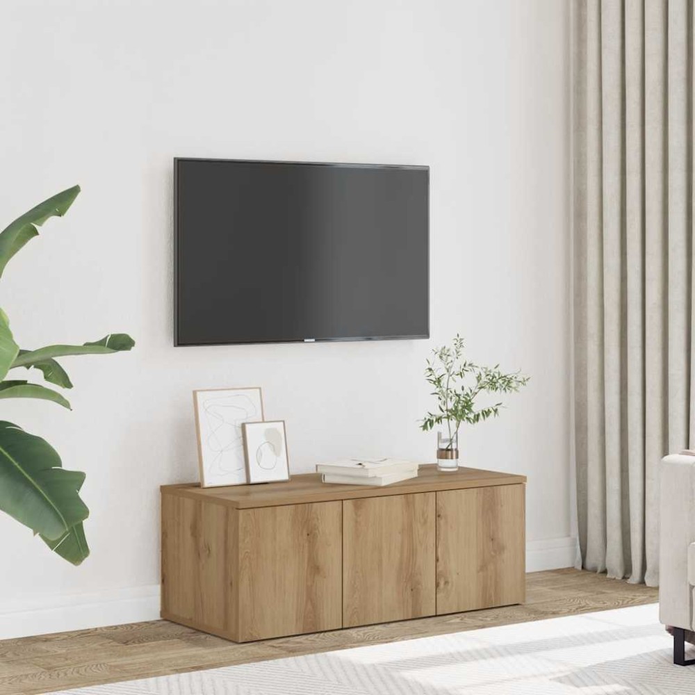 ντουλάπι τηλεόρασης vidaXL Artisan Oak 80x34x30 cm Κατασκευασμένο ξύλο