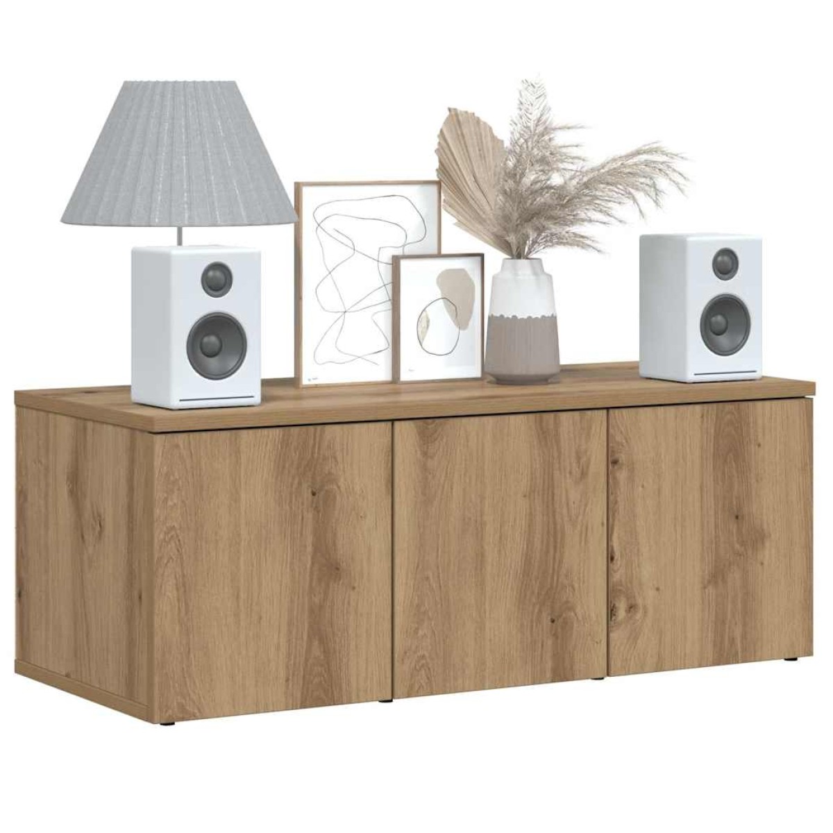 ντουλάπι τηλεόρασης vidaXL Artisan Oak 80x34x30 cm Κατασκευασμένο ξύλο