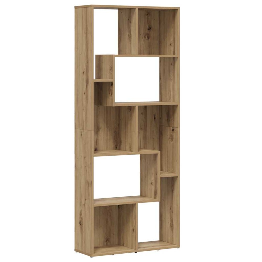 vidaXL Βιβλιοθήκη Artisan Δρυς 67x24x161 εκ. από Τεχνητό Ξύλο