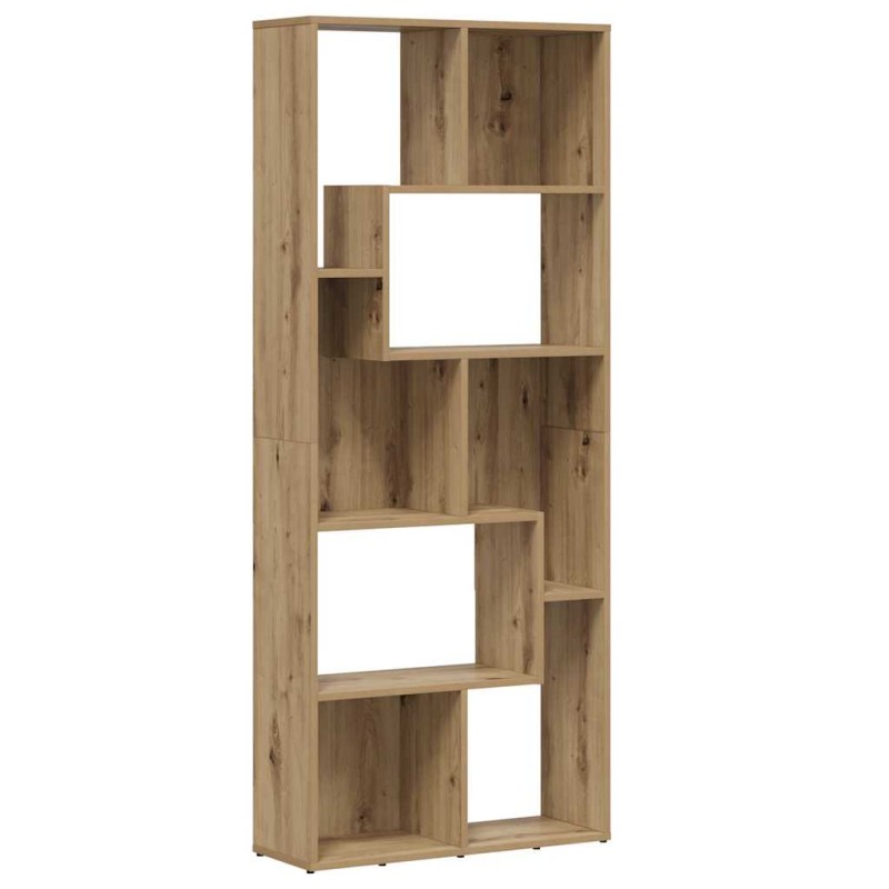 vidaXL Βιβλιοθήκη Artisan Δρυς 67x24x161 εκ. από Τεχνητό Ξύλο