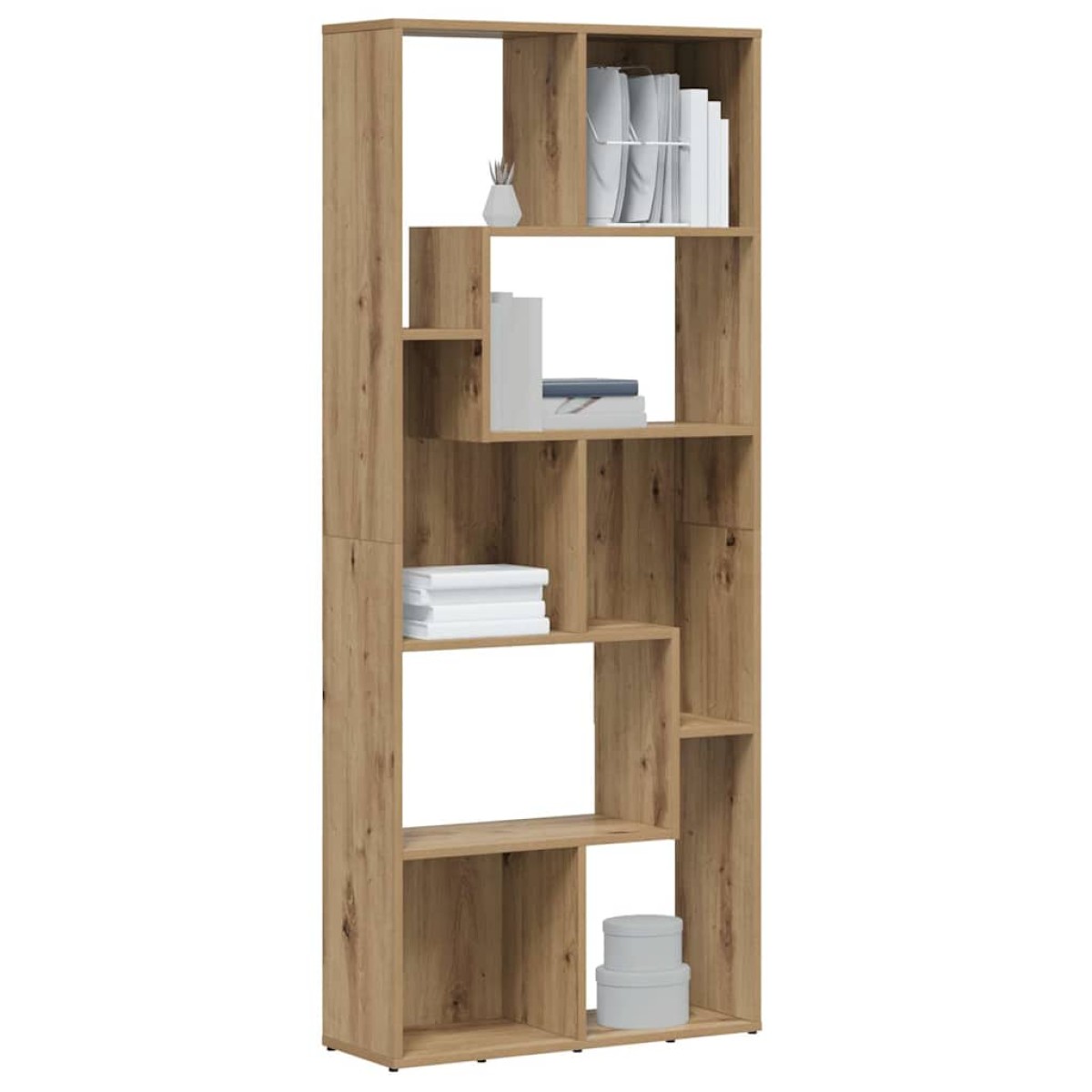 vidaXL Βιβλιοθήκη Artisan Δρυς 67x24x161 εκ. από Τεχνητό Ξύλο
