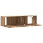 vidaXL Ντουλάπι Τηλεόρασης Τοίχου Artisan Δρυς 120x30x30 εκ Επ. Ξύλο