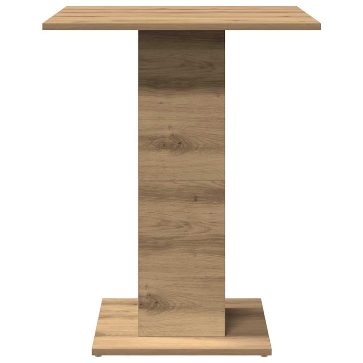 vidaXL Τραπέζι Bistro Χρώμα Τεχνίτης Δρυς 60 x 60 x 75 εκ. Μοριοσανίδα