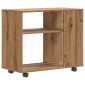 vidaXL Side Table Artisan Oak 70x35x60,5 cm Κατασκευασμένο ξύλο