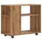 vidaXL Side Table Artisan Oak 70x35x60,5 cm Κατασκευασμένο ξύλο