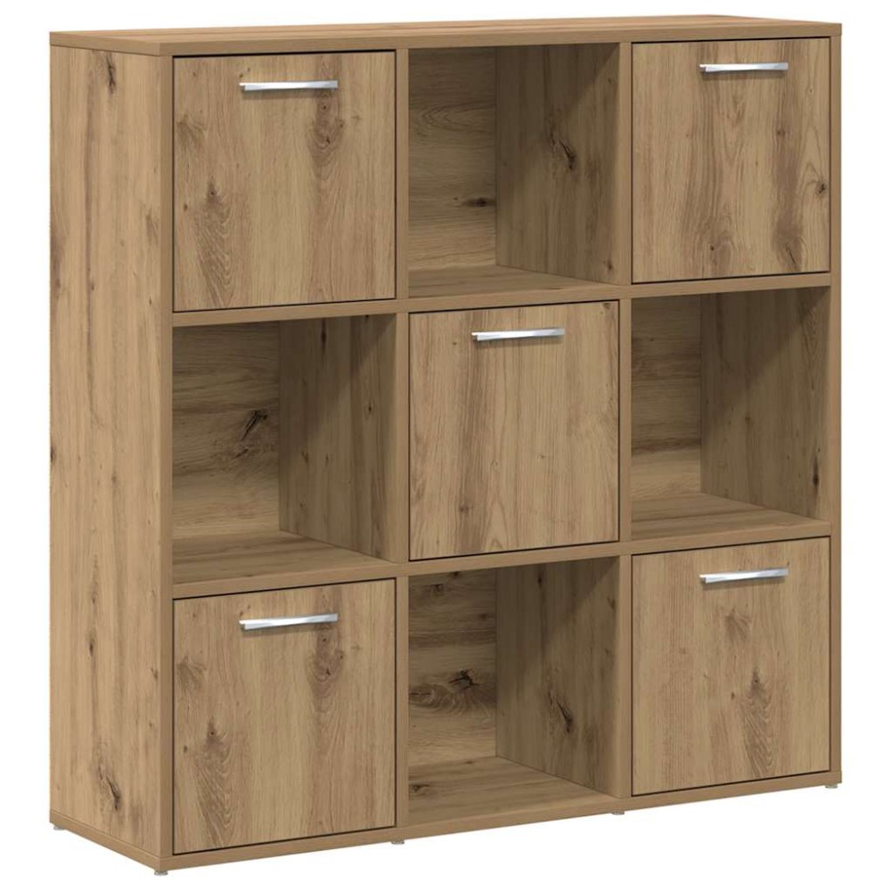 vidaXL Βιβλιοθήκη Τεχνίτης Δρυς 90x28x90 εκ. Επεξεργασμένο Ξύλο