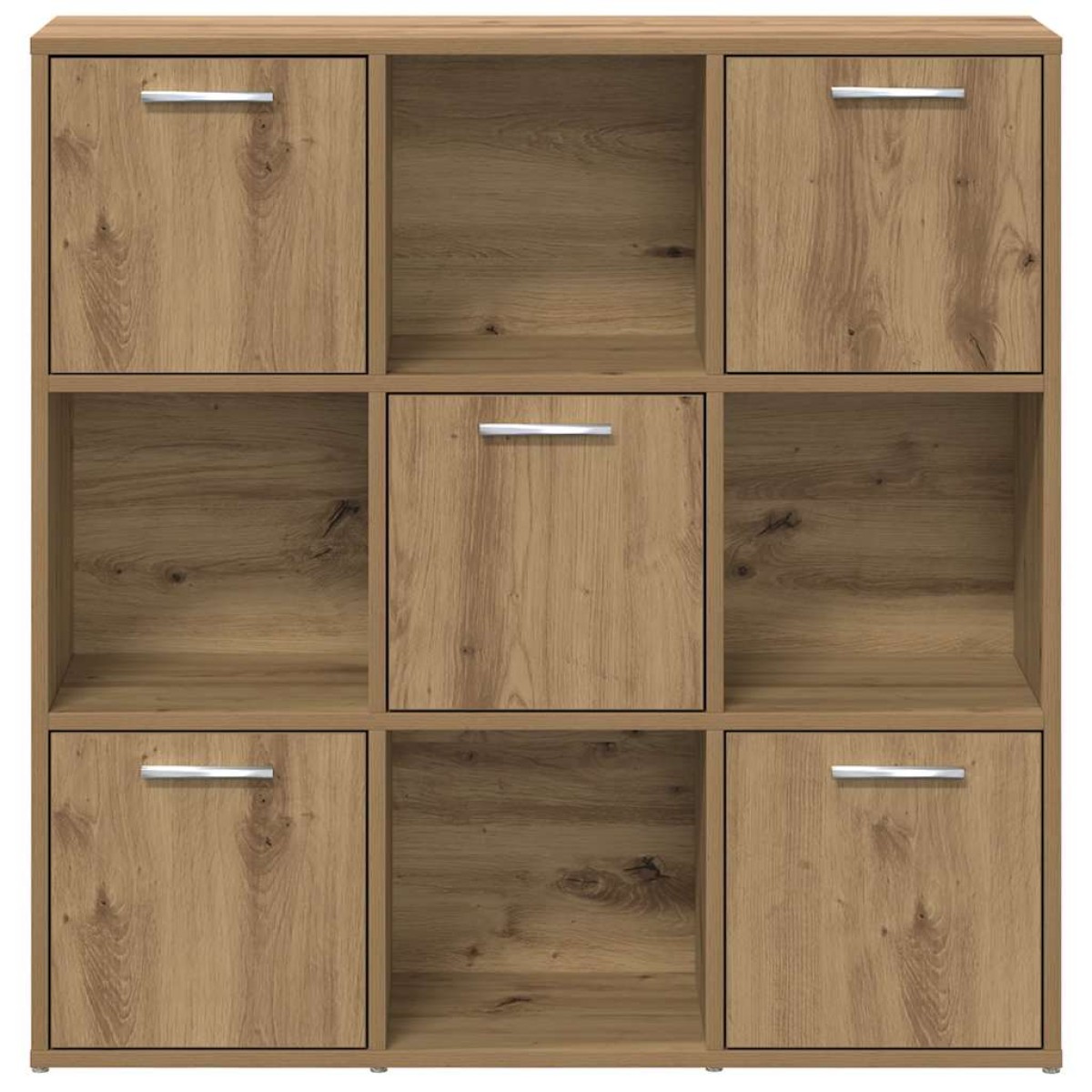 vidaXL Βιβλιοθήκη Τεχνίτης Δρυς 90x28x90 εκ. Επεξεργασμένο Ξύλο