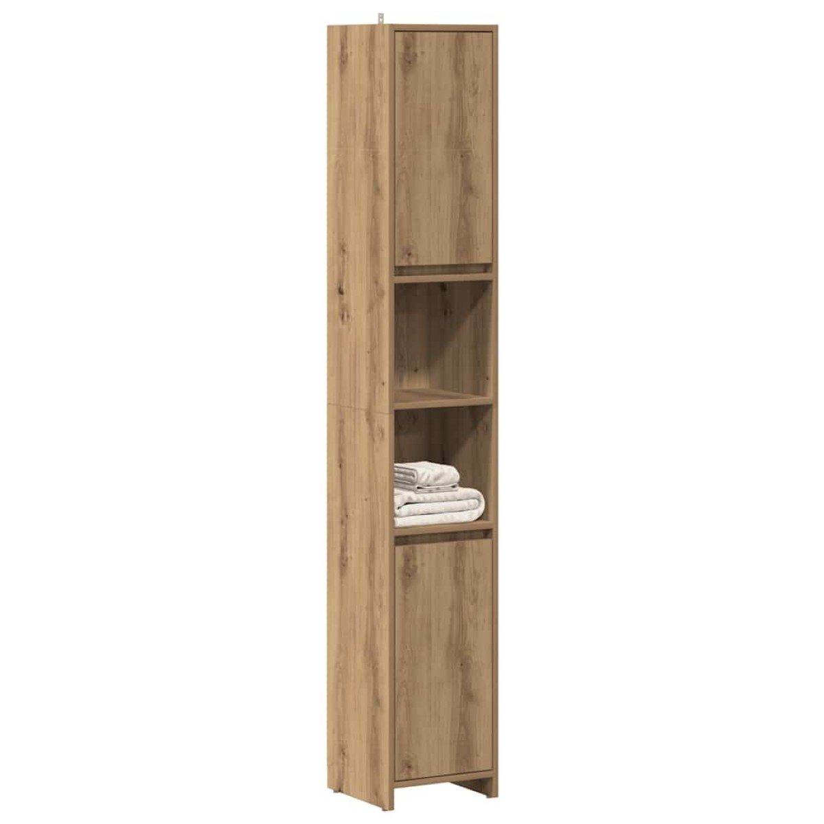 vidaXL Στήλη Μπάνιου Τεχνίτης Δρυς 30x30x183,5 εκ. Επεξεργασμένο Ξύλο