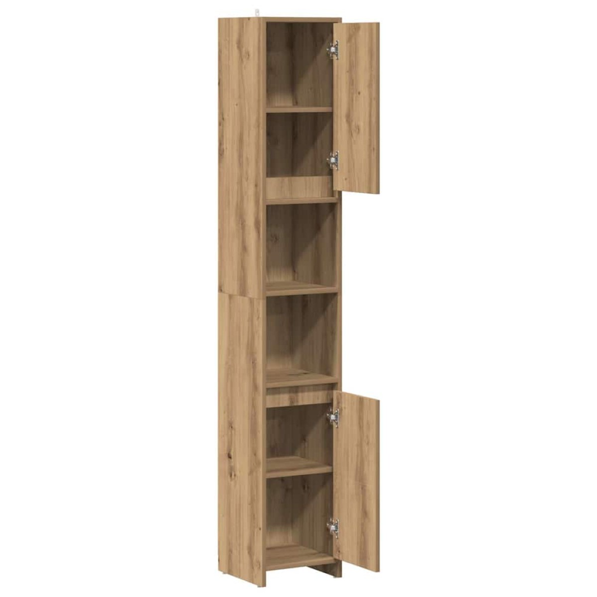 vidaXL Στήλη Μπάνιου Τεχνίτης Δρυς 30x30x183,5 εκ. Επεξεργασμένο Ξύλο