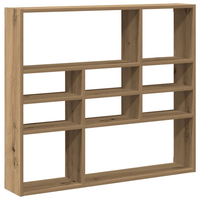 vidaXL Ράφι τοίχου Artisan Oak 90x16x78 cm Κατασκευασμένο ξύλο