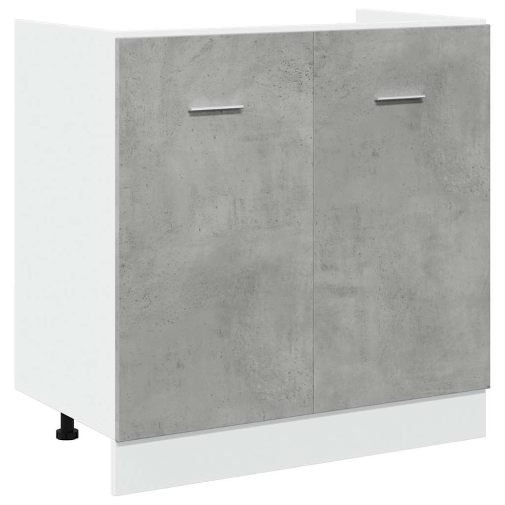vidaXL Ντουλάπι Νιπτήρα "Lyon" Γκρι Σκυρόδεμα 80x46x81,5 εκ. από Τεχνητό Ξύλο