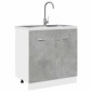vidaXL Ντουλάπι Νιπτήρα "Lyon" Γκρι Σκυρόδεμα 80x46x81,5 εκ. από Τεχνητό Ξύλο