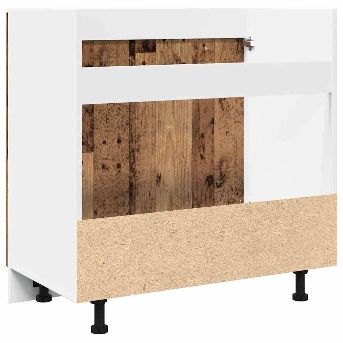 vidaXL Ντουλάπι Νιπτήρα "Lyon" από Παλιό Ξύλο 80x46x81,5 εκ. από Τεχνητό Ξύλο