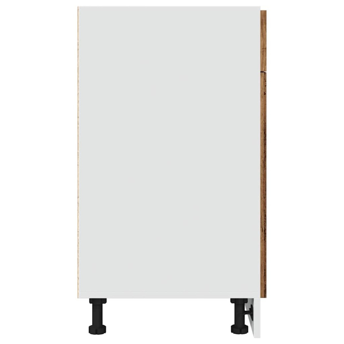 vidaXL Ντουλάπι με Συρτάρια "Lyon" από Παλιό Ξύλο 50x46x81,5 εκ. από Τεχνητό Ξύλο