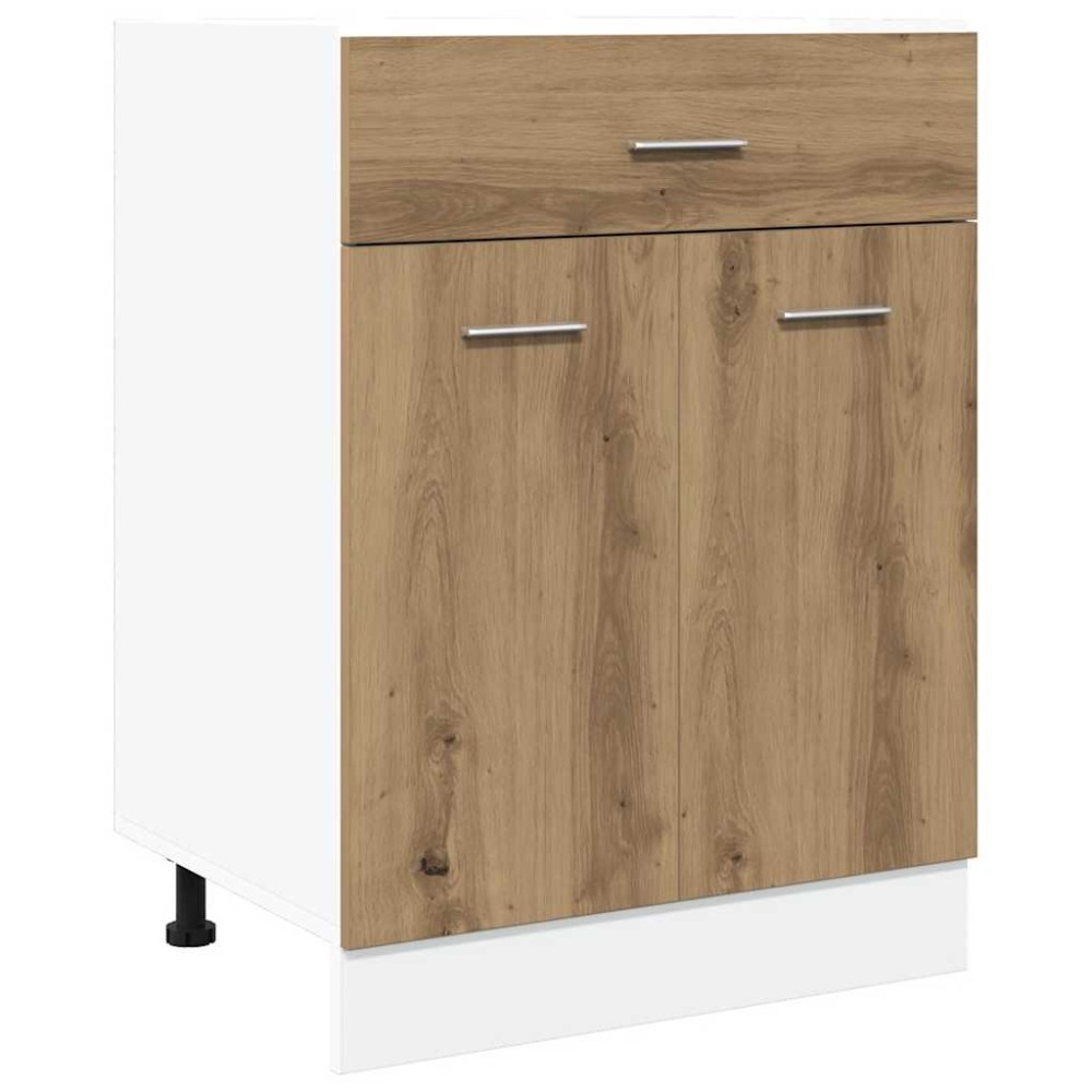 vidaXL Ντουλάπι με Συρτάρια "Lyon" από Τεχνητό Δρυς 60x46x81,5 εκ. από Τεχνητό Ξύλο