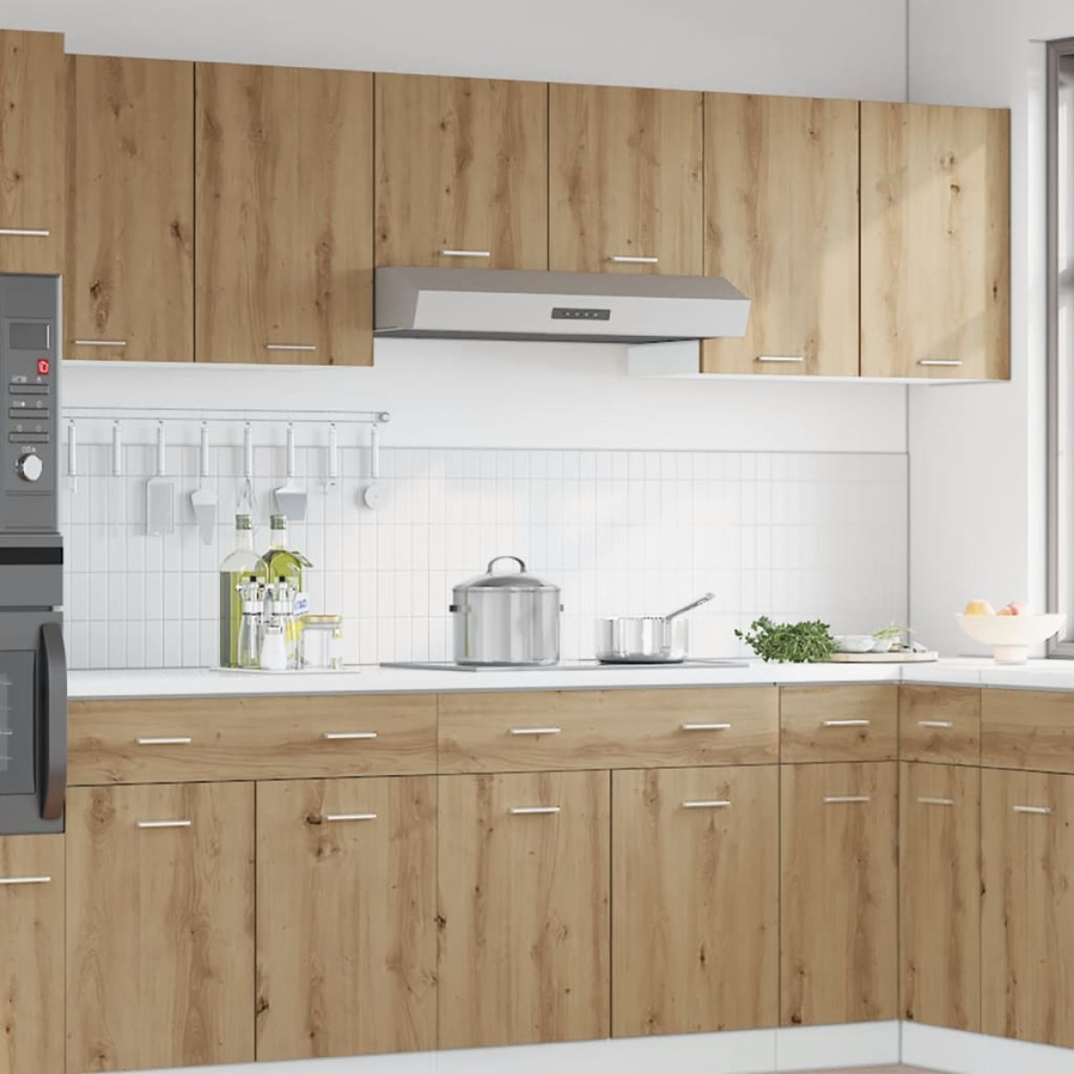 vidaXL Κρεμαστό Ντουλάπι "Lyon" από Τεχνητό Δρυ 80x31x60 εκ. από Τεχνητό Ξύλο