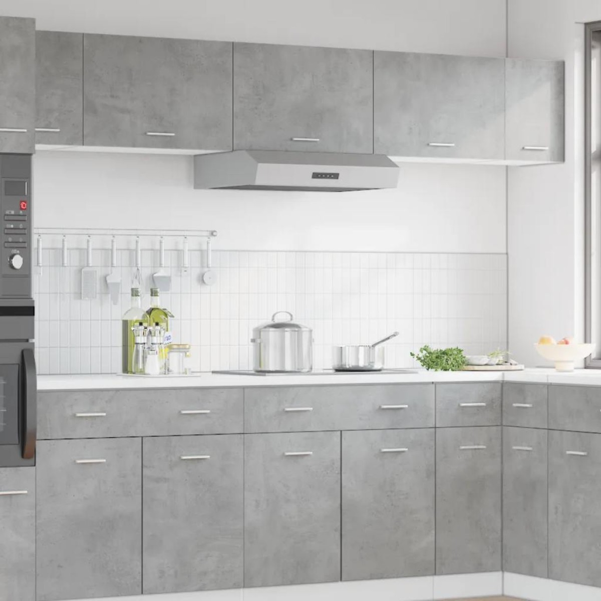 vidaXL Κρεμαστό Ντουλάπι "Lyon" Γκρι Σκυρόδεμα 60x31x40 εκ. από Τεχνητό Ξύλο